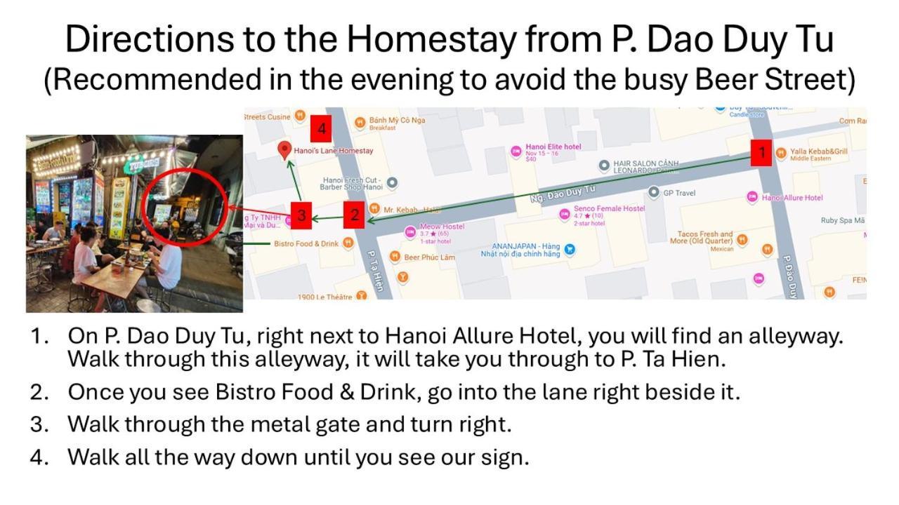 Hanoi'S Lane Homestay Eksteriør billede